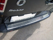 Fiat Doblo I 2005–2010 OmsaLine RVS achterbumper beschermlijst Mat foto 1