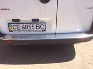 Fiat Doblo I 2001–2005 RVS achterbumperbeschermer met omgezette rand Nataniko foto 2