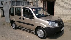 Fiat Doblo I 2001–2005 Chromen dakrails Kunststof voetjes foto 7