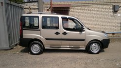 Fiat Doblo I 2001–2005 Chromen dakrails Kunststof voetjes foto 8