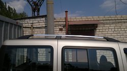 Fiat Doblo I 2001–2005 Chromen dakrails Kunststof voetjes foto 9