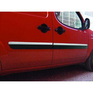 Deurstrips smal model (4 stuks, RVS) Fiat Doblo I 2005–2010 foto 3