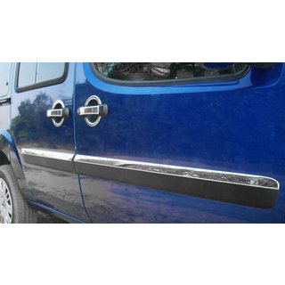 Deurstrips smal model (4 stuks, RVS) Fiat Doblo I 2005–2010 foto 1