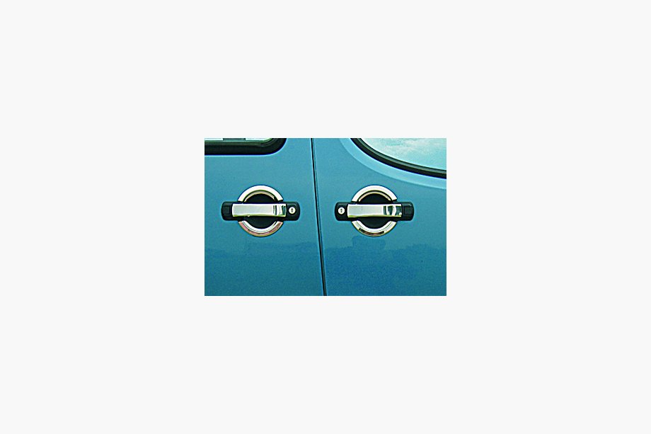 Fiat Doblo I 2001–2005 Omsa chromen deurgreepoverlays (set van 2) Image