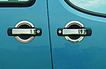 Fiat Doblo I 2001–2005 Omsa chromen deurgreepoverlays (set van 2) foto 1
