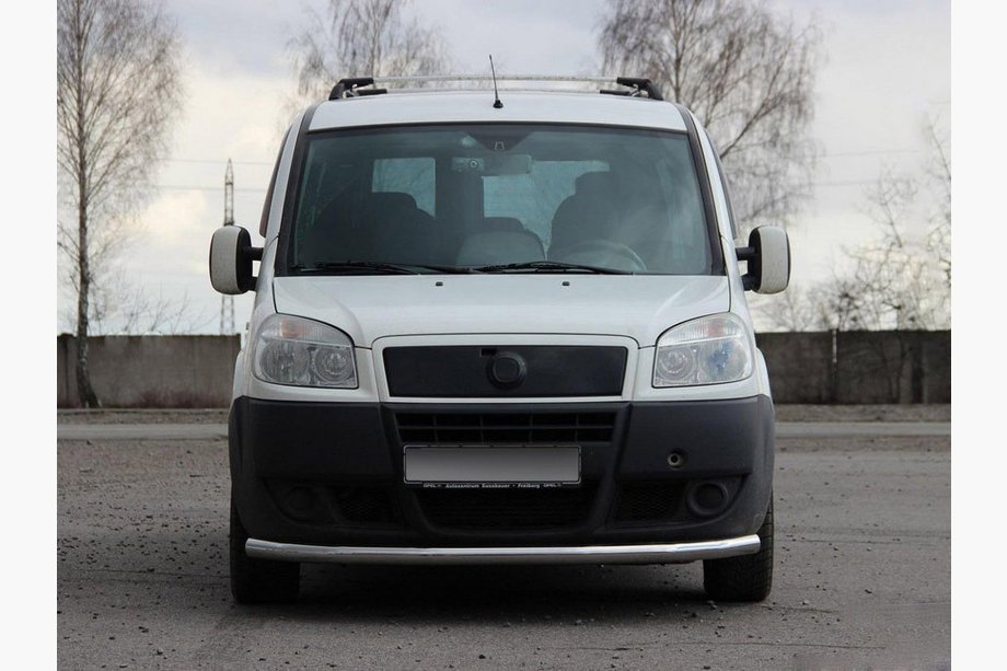 Fiat Doblo I 2005–2010 Voorbeschermbeugel ST008 (2 stuks, RVS) 60 mm Image