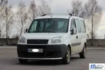 Fiat Doblo I 2005–2010 Voorbeschermbeugel ST008 (2 stuks, RVS) foto 2