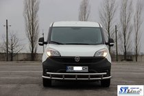 Fiat Doblo II 2010–2022 Frontbeschermer ST016-3 (RVS) 42/42 mm foto 3
