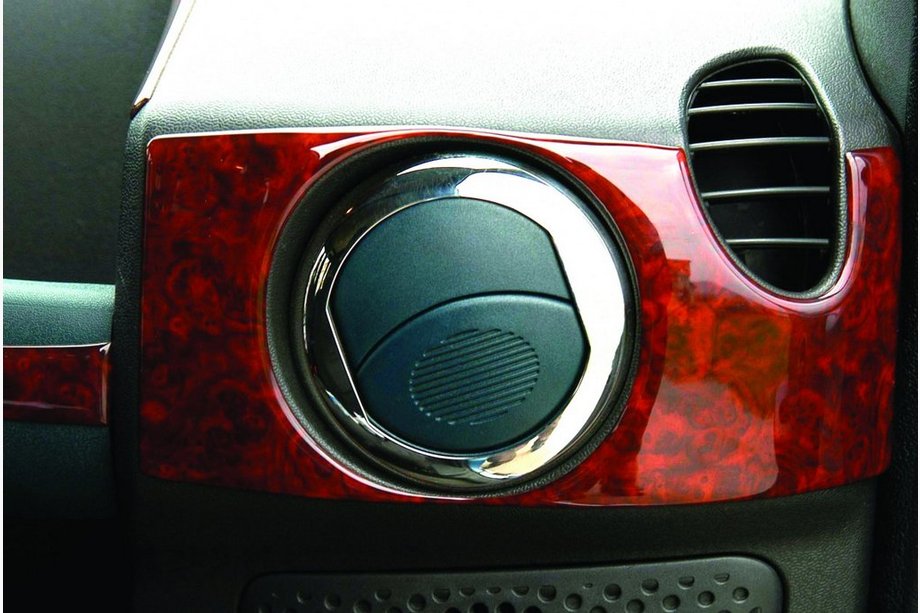 Fiat Doblo I 2005–2010 RVS afdekking voor ventilatierooster (set van 4) Image