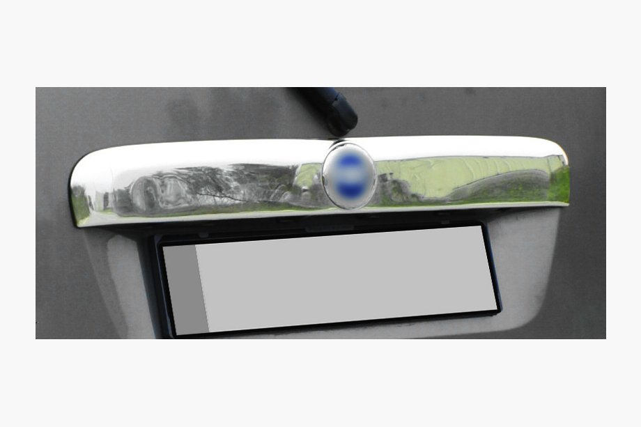 Fiat Doblo I 2005–2010 Sierlijst boven kentekenplaat (RVS) Carmos - Turks staal Image