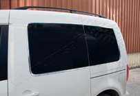 Volkswagen Caddy 2010–2015 RVS raamomlijsting achterruiten (12 stuks) foto 1