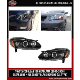 Koplampen (2 stuks, LED) Toyota Corolla 2002–2007