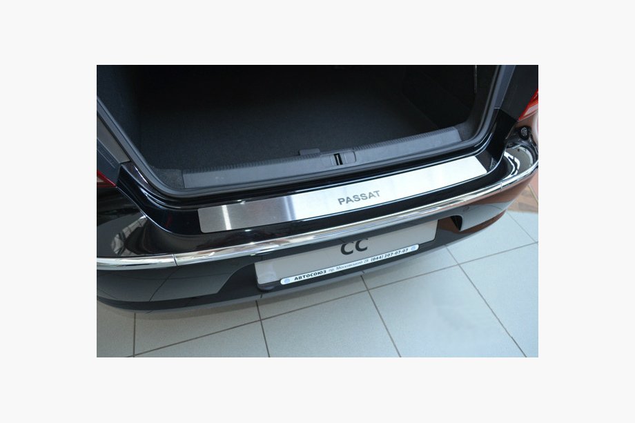 Volkswagen Passat CC 2008–2017 Achterbumperbeschermer Natanika (RVS) Image