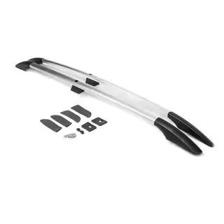 Aluminium dakrails (chroom)