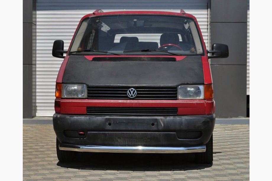 Volkswagen T4 Transporter 1990–2003 Voorbumperbescherming ST008 (RVS) Image