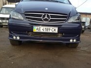 Mercedes Vito W639 2004–2014 Voorbumper lipspoiler voor 4 koplampen (spuitklaar) foto 3