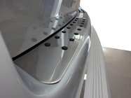 Volkswagen T5 Multivan 2003–2010 Achterbumper beschermlijst met zwarte inserts (RVS) foto 1