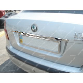 Chromen strip boven kenteken (RVS) Skoda Octavia II A5 2006–2010 foto 1