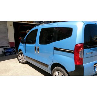 RVS sierlijst onder de schuifdeur (2 stuks) Fiat Fiorino/Qubo 2008–2024 foto 2