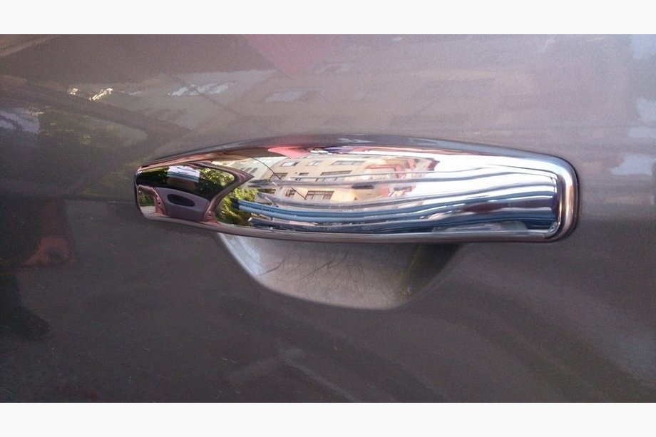 Renault Symbol 2008–2013 RVS deurgreepkappen (4 stuks) OmsaLine - Italiaans roestvrij staal Image