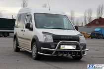 Ford Connect 2010–2013 Bullbar met dubbele buizen WT003-Plus-2 (RVS) foto 3