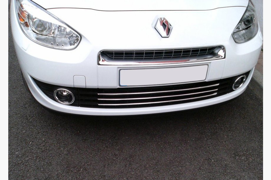 Renault Fluence 2009–2016 RVS sierlijsten voor bumpergrille (2009-2013) Image