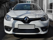 Renault Fluence 2009–2016 RVS sierlijsten voor bumperrooster (2013↗) foto 1