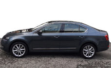 Skoda Octavia III A7 2013–2019 Complete raamomlijsting (10 stuks, RVS) foto 1