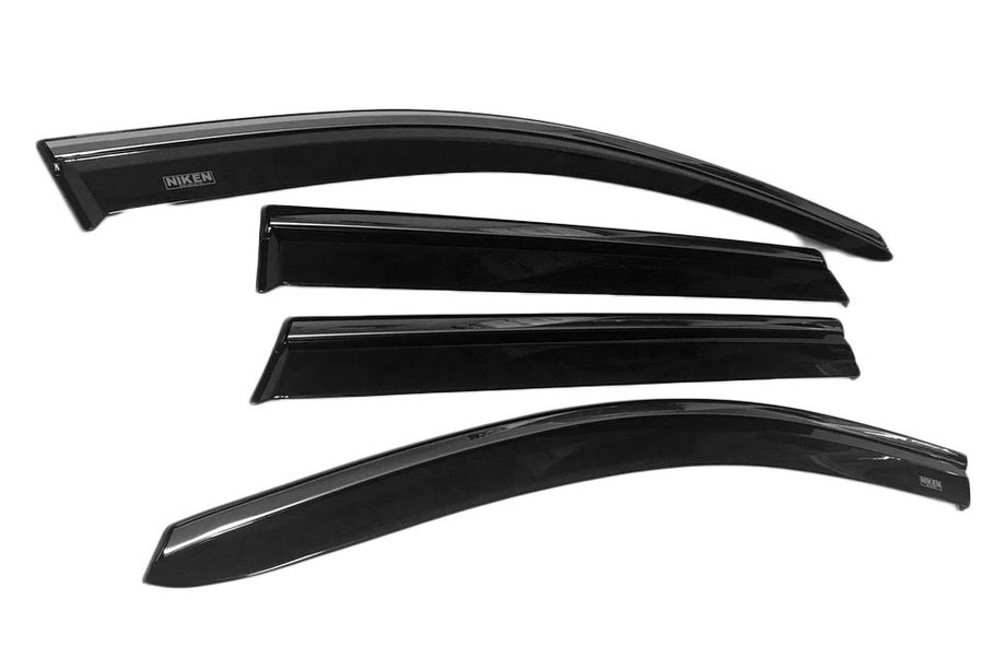 BMW X5 F15 2013–2018 Raamwindschermen met chroom (4 stuks, Niken) Image