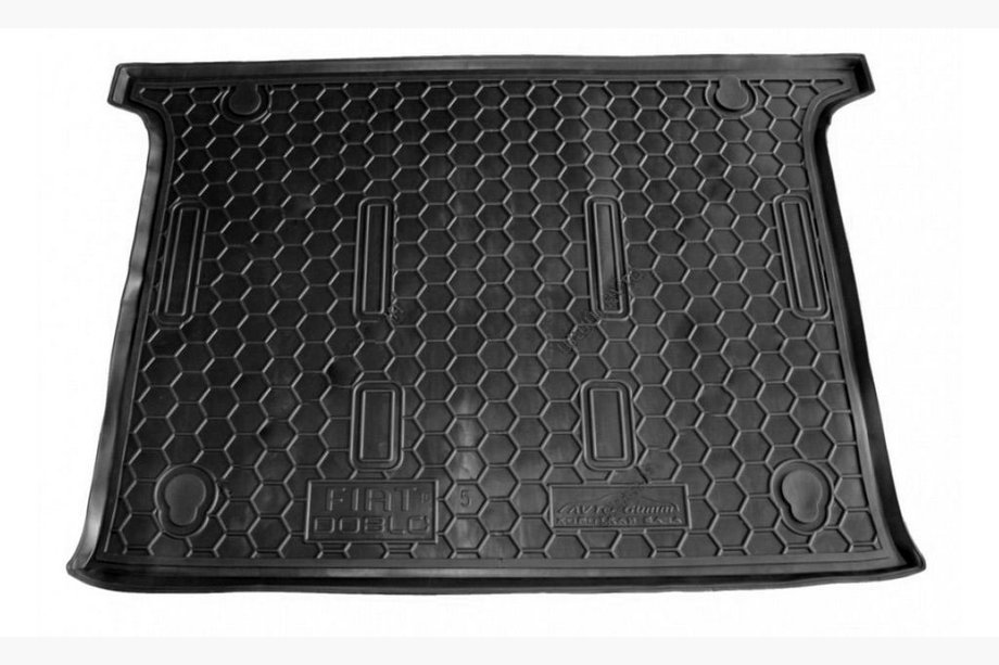 Fiat Doblo II 2010–2022 Kofferbakmat korte wielbasis 5 zitplaatsen (Autogumm, kunststof) Image