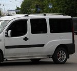 Fiat Doblo I 2001–2005 Chromen dakrails Kunststof voetjes foto 6