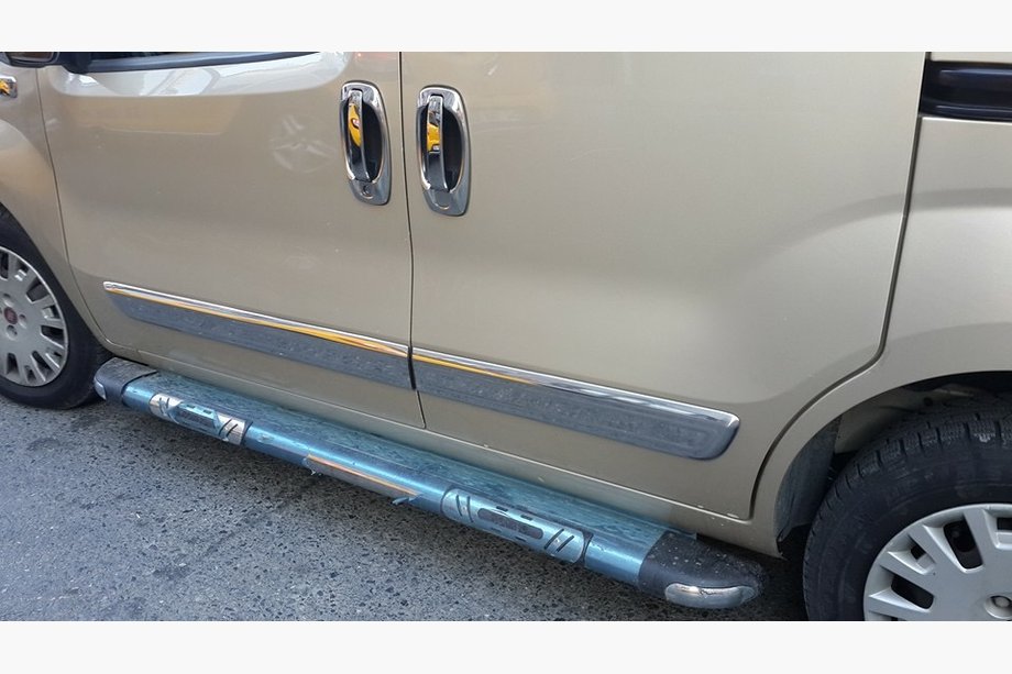 Peugeot Bipper 2008–2017 Deurstrip (set van 4, RVS) Foto 3
