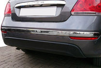 Fiat Linea 2006–2018 RVS sierlijsten achterbumper achterrand (2012↗, 3-delig) foto 1