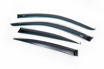 BMW 5 Serie E60/E61 2003–2010 Raamwindschermen met chroomstrip SD (4 st., HIC) foto 1