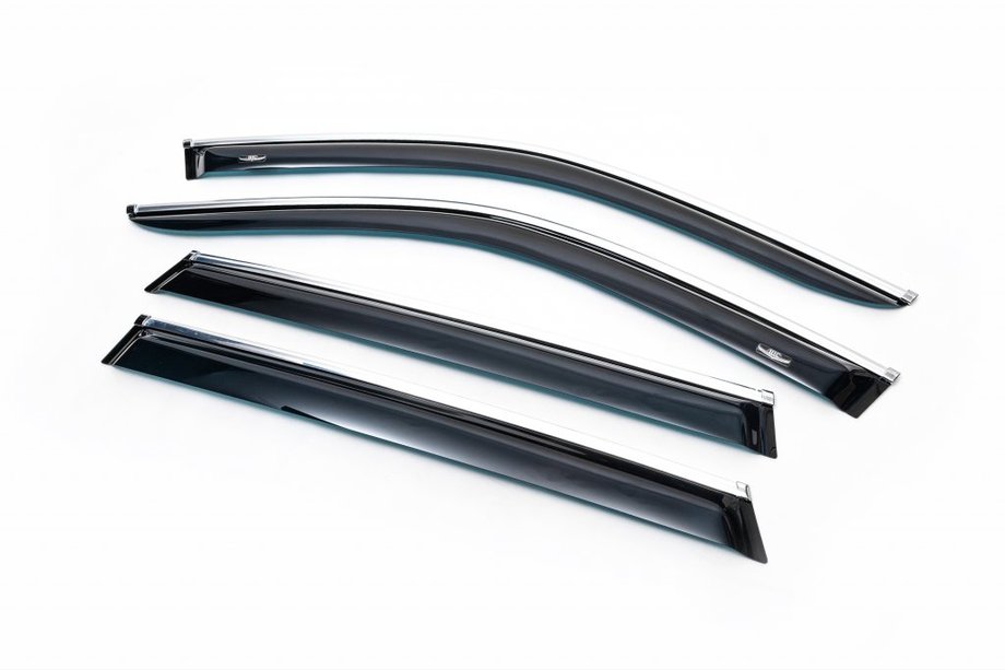 Lexus GS 2005–2011 Raamdeflectors met chroomstrip (4 stuks, HIC) Image