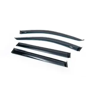 Raamdeflectors met chroomstrip (4 stuks, HIC) Jeep Cherokee KL 2013– foto 1