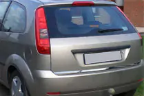 Ford Fiesta 2002–2008 Kofferkleprand (RVS) foto 1