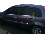 Ford Fiesta 2002–2008 Buitenste raamlijstenset (4-delig, RVS) OmsaLine - Italiaans roestvrij staal foto 3