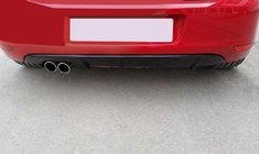 Volkswagen Golf 7/E-Golf 2012–2020 Achterdiffusor cover (ABS, zwart) foto 1