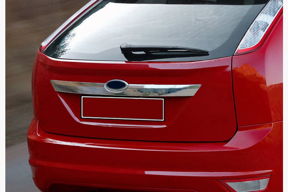 Ford Focus II 2008–2011 RVS sierlijst voor achterklep (HB) Image