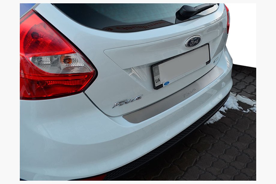 Ford Focus III 2011–2017 Achterbumperbeschermer Natanika (RVS) 2011-2014, stationwagen Image