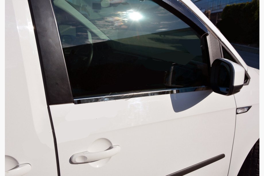 Volkswagen Caddy 2015–2020 Raamomlijsting (2 stuks, RVS) Image