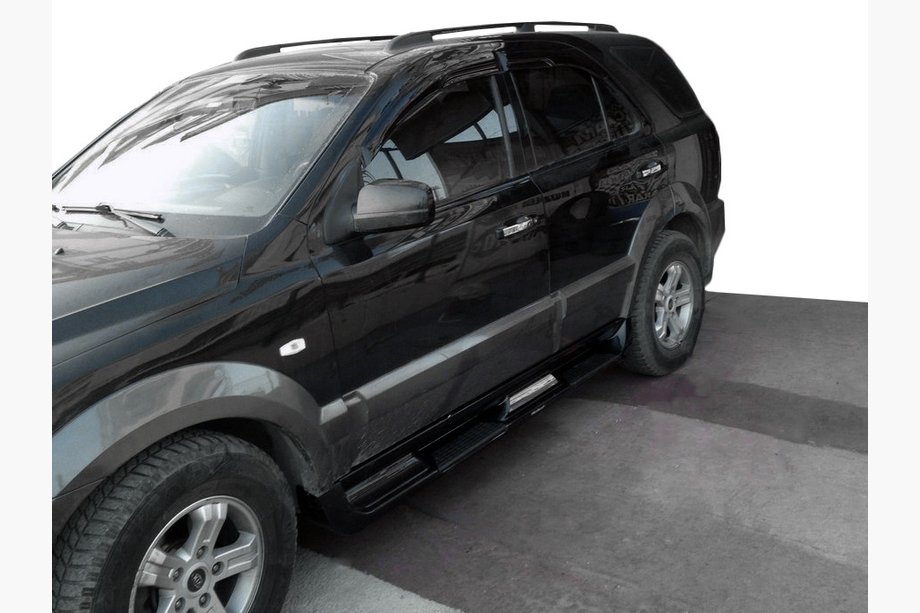 Kia Sportage 2004–2010 Kunststof zijtreden S002 (plastic) Grijs Image