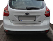 Ford Focus III 2011–2017 Achterbumperbeschermer met opstaande rand Natanika (RVS) 2011-2018, Stationwagon foto 1