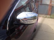 Nissan Qashqai 2014–2021 Chromen spiegelkappen (set van 2, kunststof) foto 2