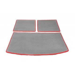 Kofferbakmat, 3-delig (EVA, grijs) (7-zits) Audi Q7 2005–2015 foto 3
