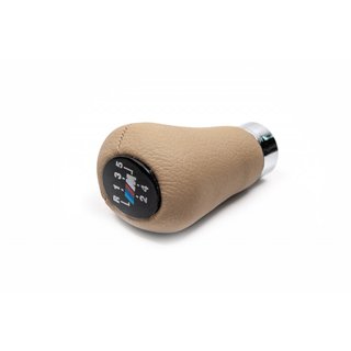 OEM versnellingspookknop (kunstleer, beige glad) foto 1