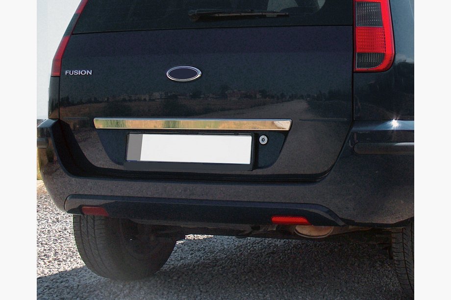 Ford Fusion 2002–2012 RVS sierstrip boven kentekenplaat voor kofferklep Carmos - Turks staal Image