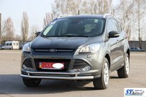 Ford Kuga/Escape 2013–2019 Voorbeschermbeugel ST014 (RVS) 60/42 mm foto 3
