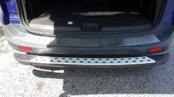 Ford Courier 2014–2023 OmsaLine achterbumperbeschermplaat (mat, RVS) foto 3